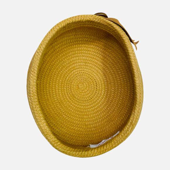 1960s Vintage Golden Yellow Pillbox Hat Everitt Original Woven Tilt Hat main image 5